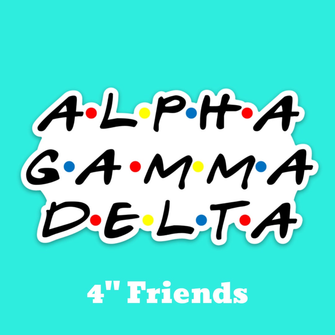 Alpha Gamma Delta Sorority Stickers Bulk Order | PERFECT for BID DAY! Group / Bulk / Chapter Wide Sticker Order