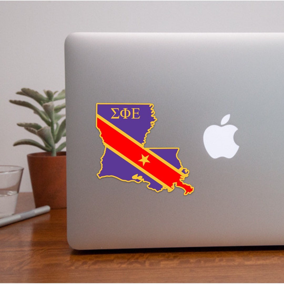 Sigma Phi Epsilon Fraternity Louisiana State-Shaped Sticker