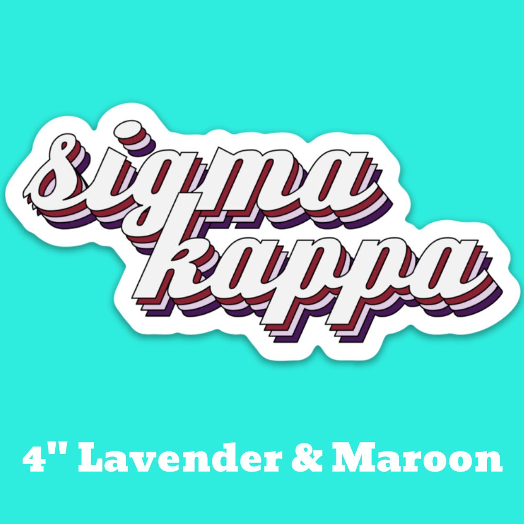 Sigma Kappa Sorority Stickers Bulk Order | PERFECT for BID DAY! Group / Bulk / Chapter Wide Sticker Order