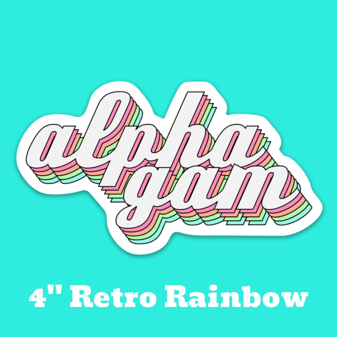 Alpha Gamma Delta Sorority Stickers Bulk Order | PERFECT for BID DAY! Group / Bulk / Chapter Wide Sticker Order
