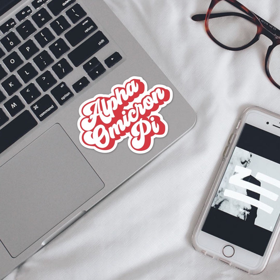 Alpha Omicron Pi Sorority Groovy Retro Sticker for aoii, alpha o, aopi,  for laptop, car, water bottle, yeti, indoor outdoor vinyl