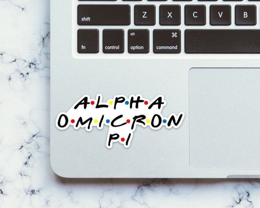 Alpha Omicron Pi Sorority Sticker | Friends