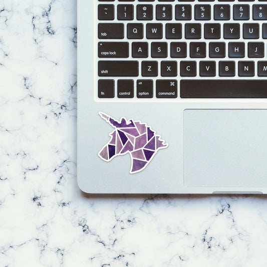 Watercolor Unicorn Sticker waterproof, dishwasher safe, outdoor vinyl, laptop, computer, car, window, yeti cooler, water bottle, DPhiE