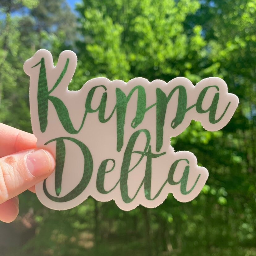 Kappa Delta Watercolor Sorority Sticker