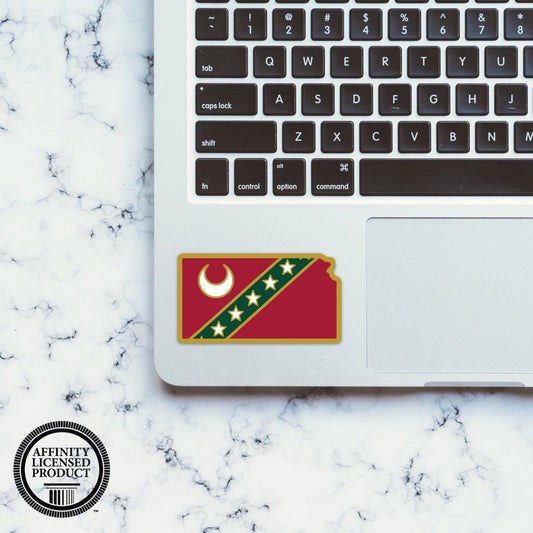Kappa Sigma Fraternity Kansas State-Shaped Sticker