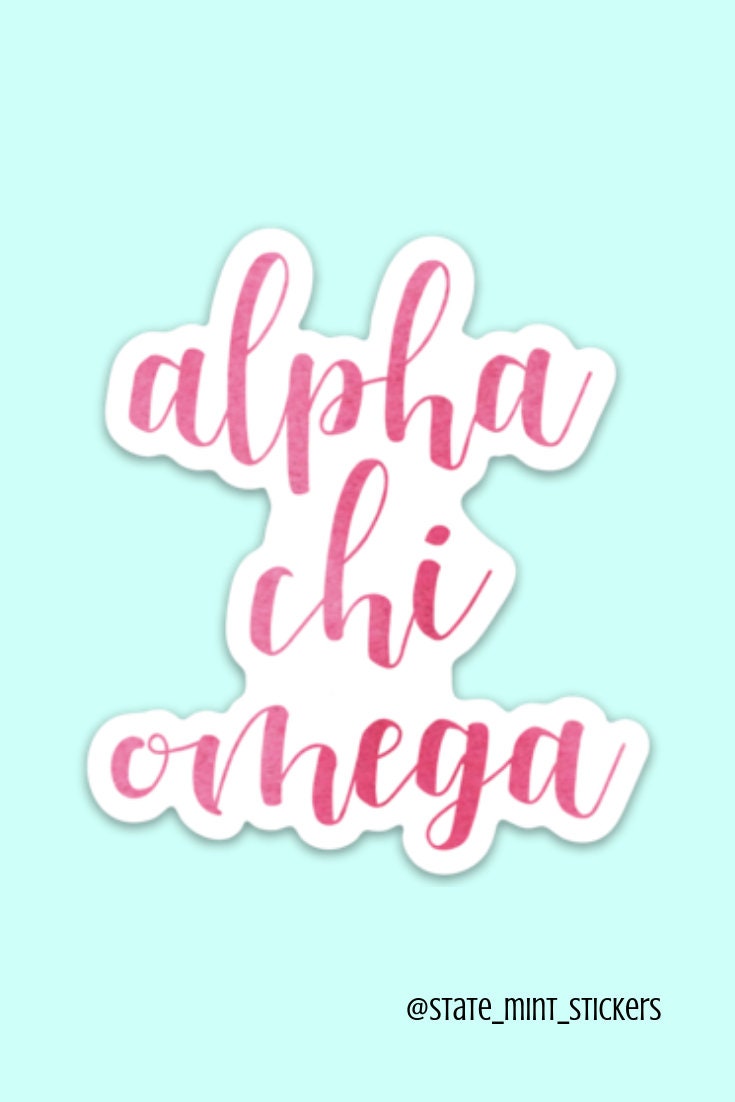Alpha Chi Omega Sorority Stickers Bulk Order | PERFECT for BID DAY! Group / Bulk / Chapter Wide Sticker Order
