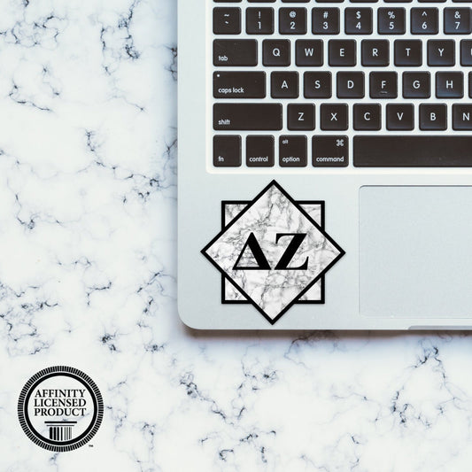 Delta Zeta Sorority Marble Sticker
