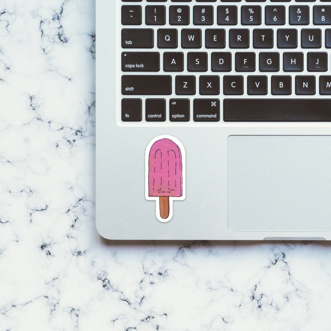 Pink Popsicle Sticker waterproof, dishwasher safe, outdoor vinyl, laptop, computer, car, window, yeti cooler, water bottle