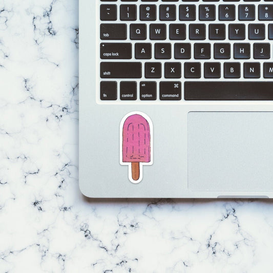 Pink Popsicle Sticker waterproof, dishwasher safe, outdoor vinyl, laptop, computer, car, window, yeti cooler, water bottle