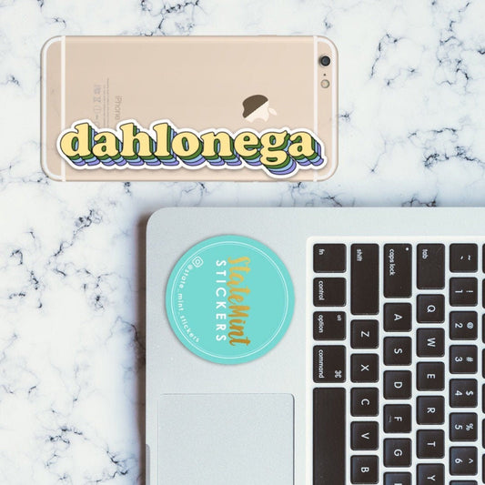 Dahlonega Georgia Sticker, city sticker, decal, dishwasher safe, waterproof, dahlonega decal, patagonia inspired, georgia, ung, ngcsu