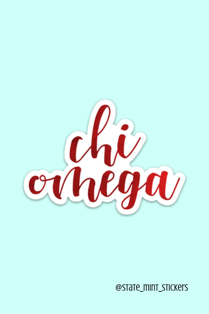 Chi Omega Sorority Stickers Bulk Order | PERFECT for BID DAY! Group / Bulk / Chapter Wide Sticker Order