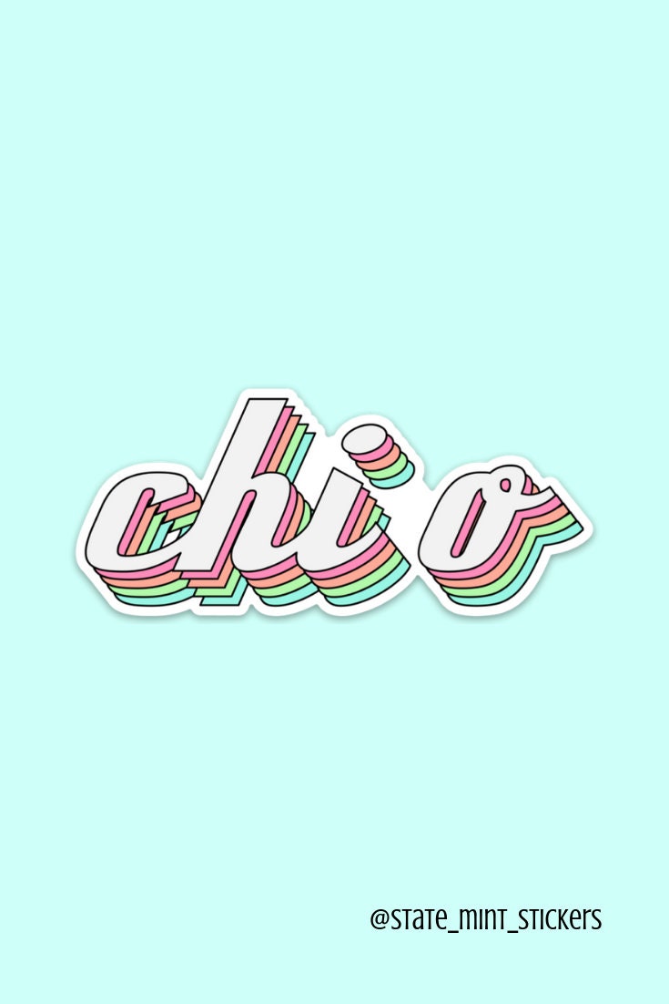 Chi Omega Sorority Stickers Bulk Order | PERFECT for BID DAY! Group / Bulk / Chapter Wide Sticker Order