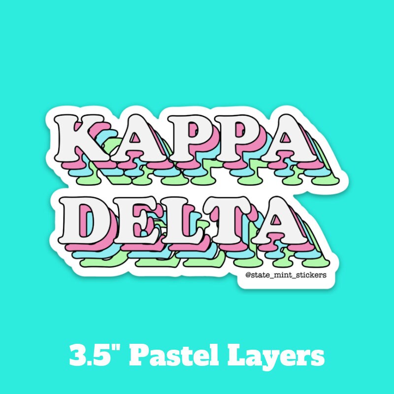 Kappa Delta Sorority Stickers Bulk Order | PERFECT for BID DAY! Group / Bulk / Chapter Wide Sticker Order
