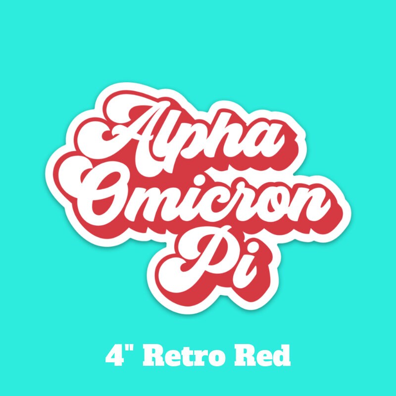Alpha Omicron Pi Sorority Stickers Bulk Order | PERFECT for BID DAY! Group / Bulk / Chapter Wide Sticker Order