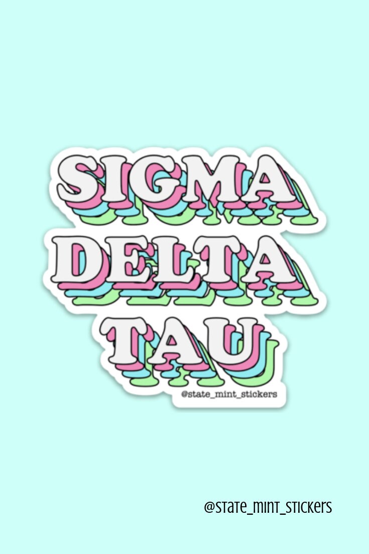 Sigma Delta Tau Sorority Stickers Bulk Order | PERFECT for BID DAY! Group / Bulk / Chapter Wide Sticker Order
