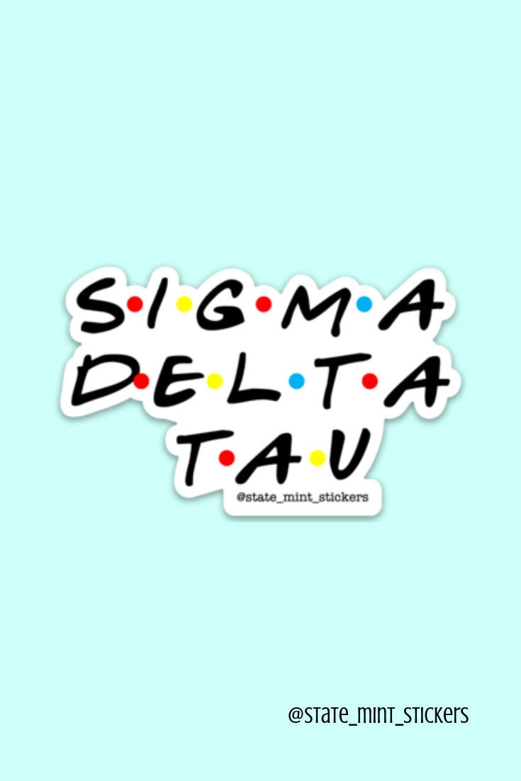Sigma Delta Tau Sorority Stickers Bulk Order | PERFECT for BID DAY! Group / Bulk / Chapter Wide Sticker Order