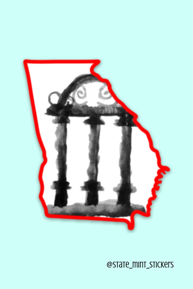 Georgia Arches Sticker/ Decal | Car, Laptop, Computer, Water Bottle, Cooler, Flask Grad Gift Graduation Graduate Student, Waterproof