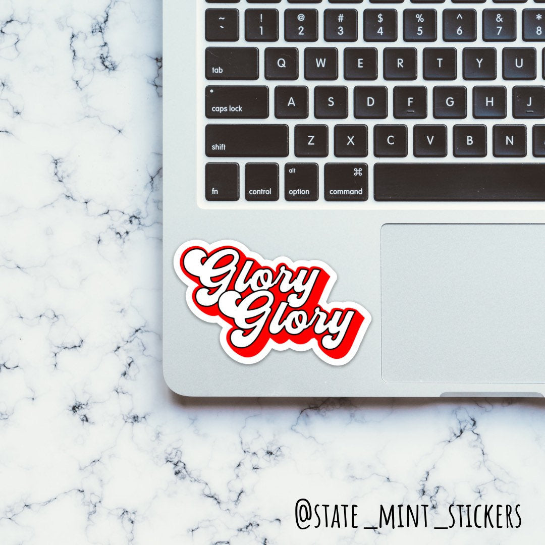 Glory Glory to Ole Georgia | Student / Alumni / Graduate Sticker / Decal | Perfect for Car, Laptop, Cooler, Water Bottle, Flask Grad