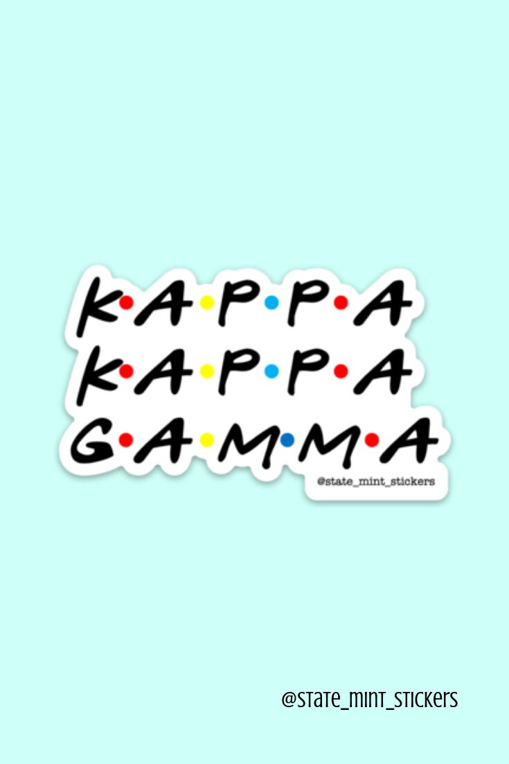 Kappa Kappa Gamma Sorority Friends Decal / Sticker | 3.5"