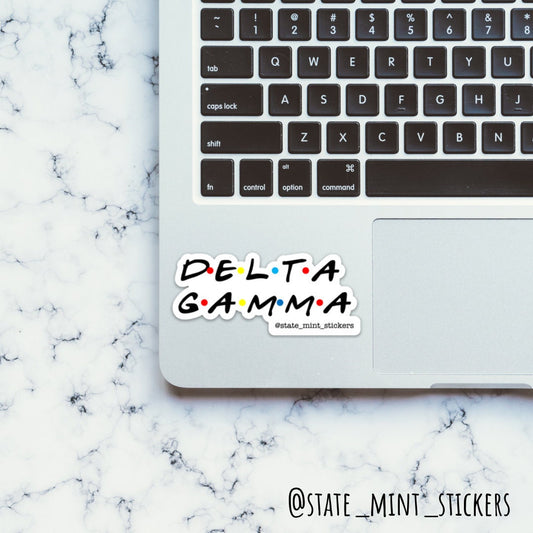 Delta Gamma Sorority Friends Sticker / Decal | 3.5"