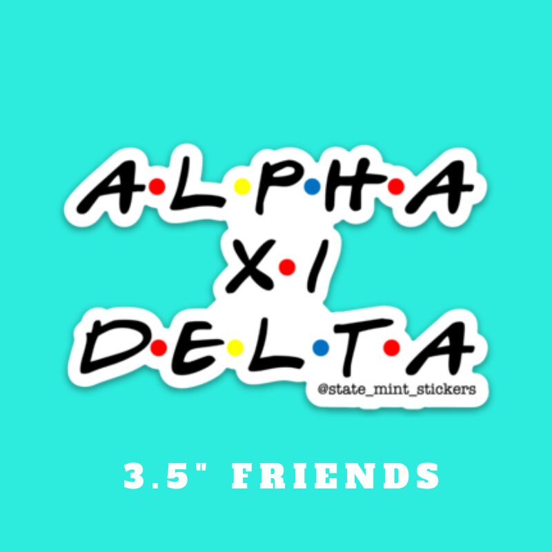 Alpha Xi Delta Sorority Stickers Bulk Order | PERFECT for BID DAY! Group / Bulk / Chapter Wide Sticker Order