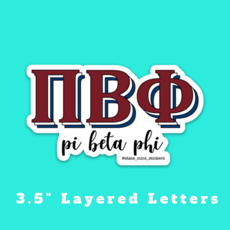 Pi Beta Phi Sorority Stickers Bulk Order | PERFECT for BID DAY! Group / Bulk / Chapter Wide Sticker Order
