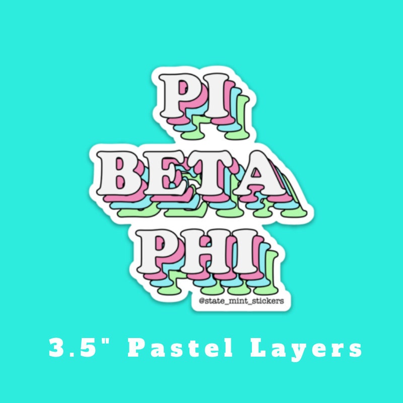 Pi Beta Phi Sorority Stickers Bulk Order | PERFECT for BID DAY! Group / Bulk / Chapter Wide Sticker Order
