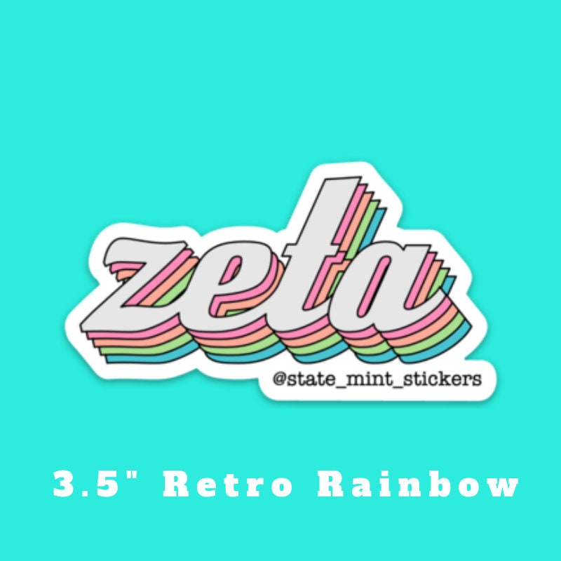 Zeta Tau Alpha Sorority Stickers Bulk Order | PERFECT for BID DAY! Group / Bulk / Chapter Wide Sticker Order