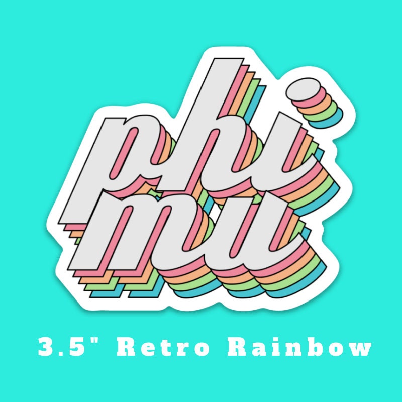 Phi Mu Sorority Stickers Bulk Order | PERFECT for BID DAY! Group / Bulk / Chapter Wide Sticker Order