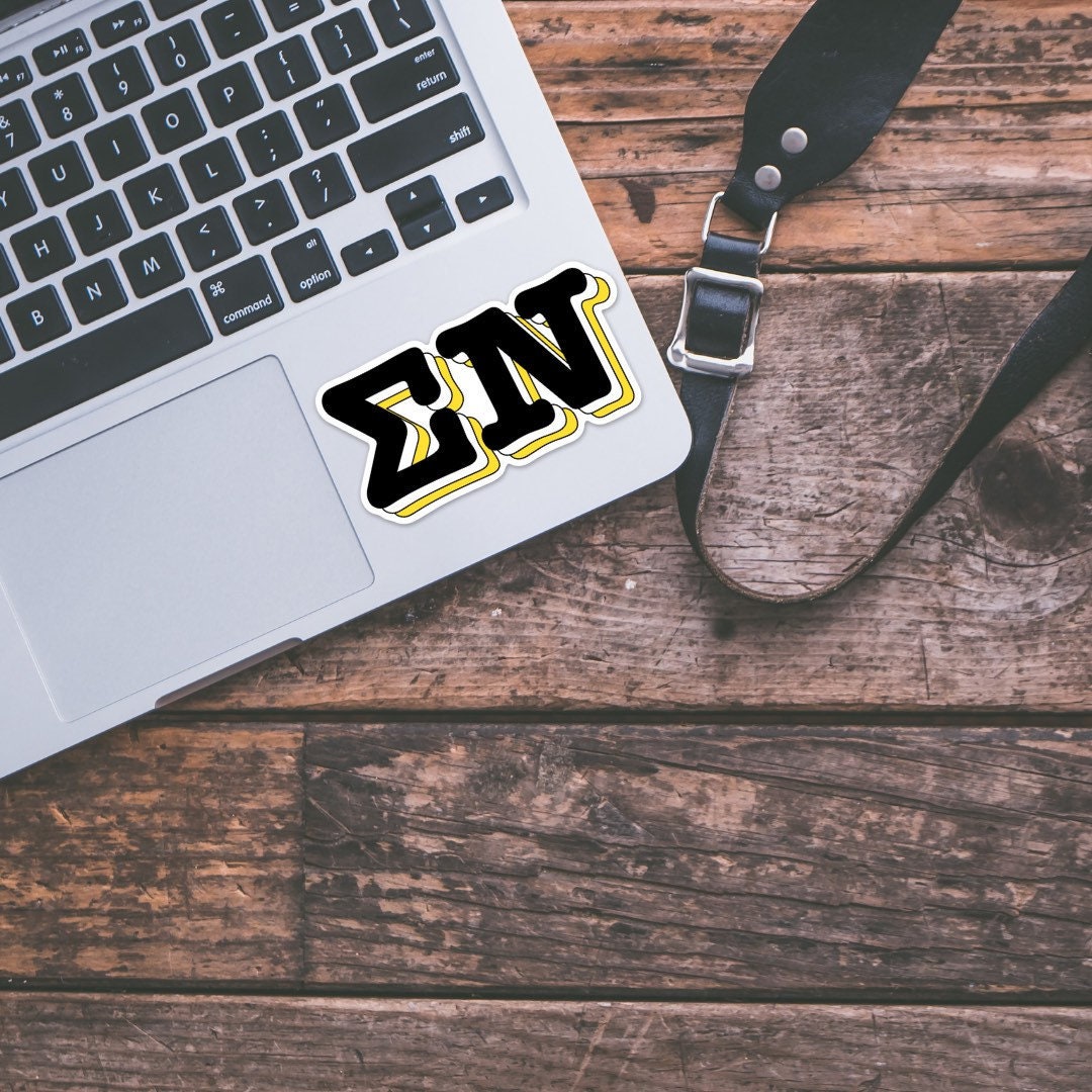 Sigma Nu Fraternity Letters Sticker