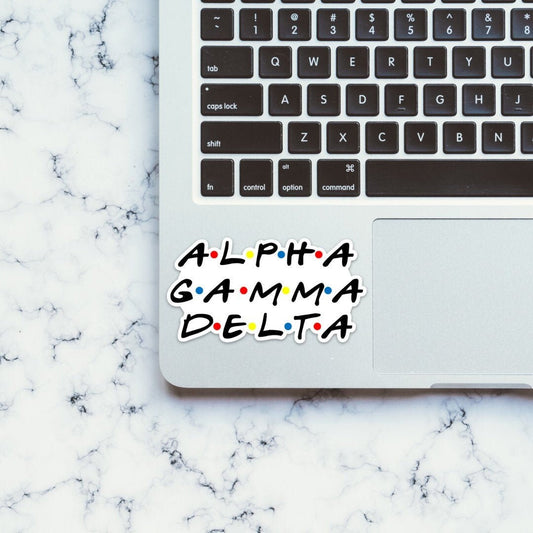 Alpha Gamma Delta Sorority Friends Sticker
