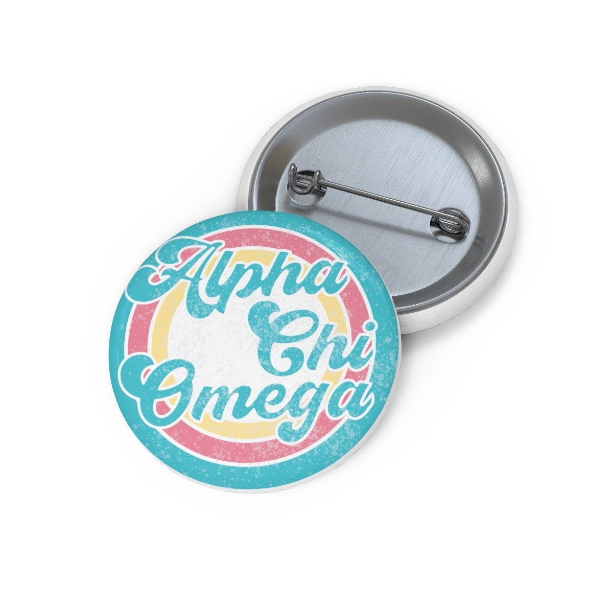 Alpha Chi Omega Sorority Pin Buttons | 4 inch wide sticker, pastel, big little, reveal, basket, gift, custom, bulk, backpack button, gift