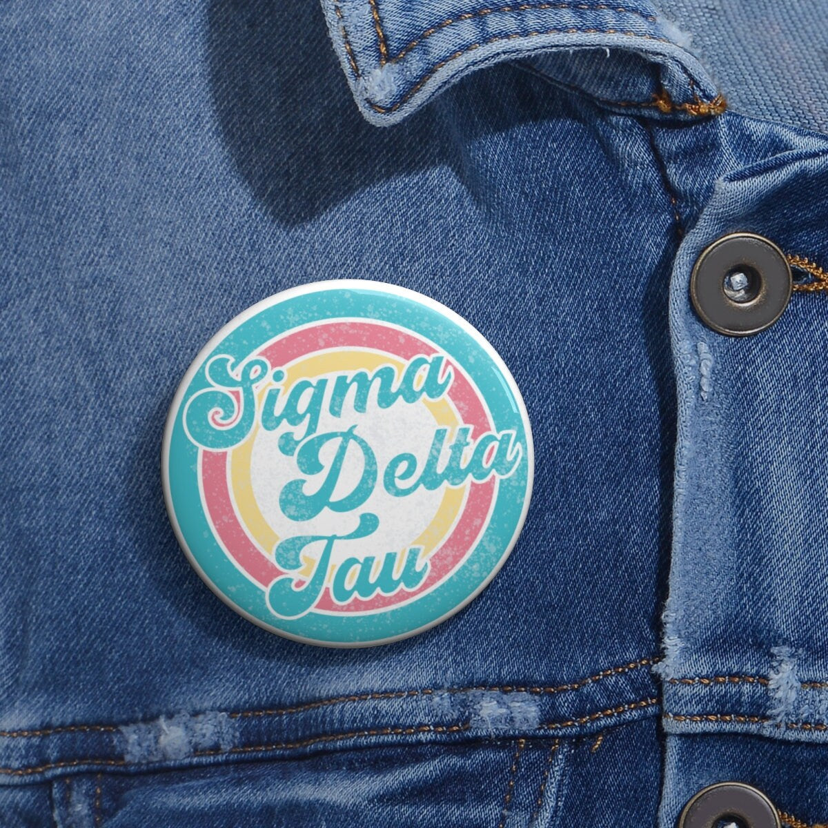 Sigma Delta Tau Pin Buttons