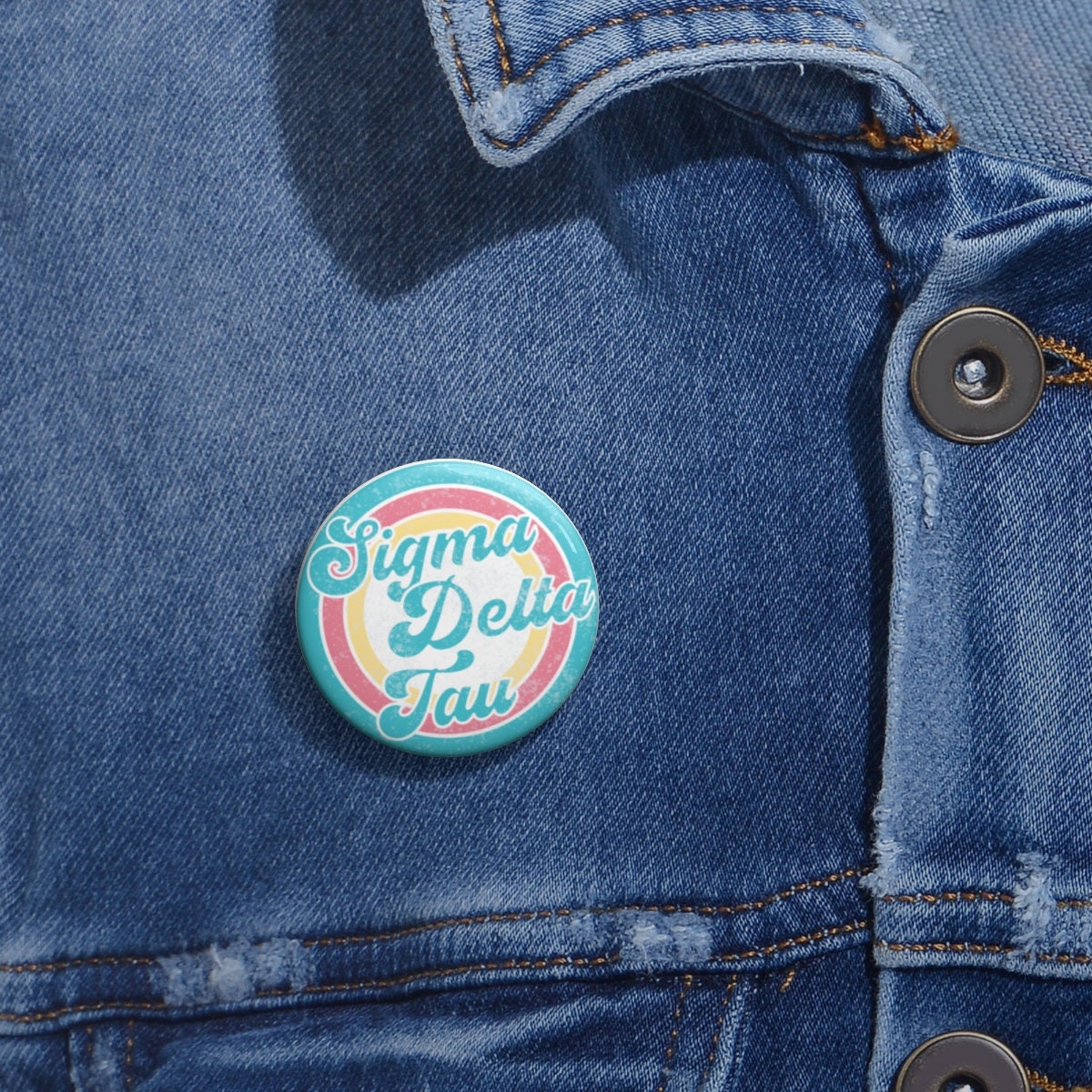 Sigma Delta Tau Pin Buttons