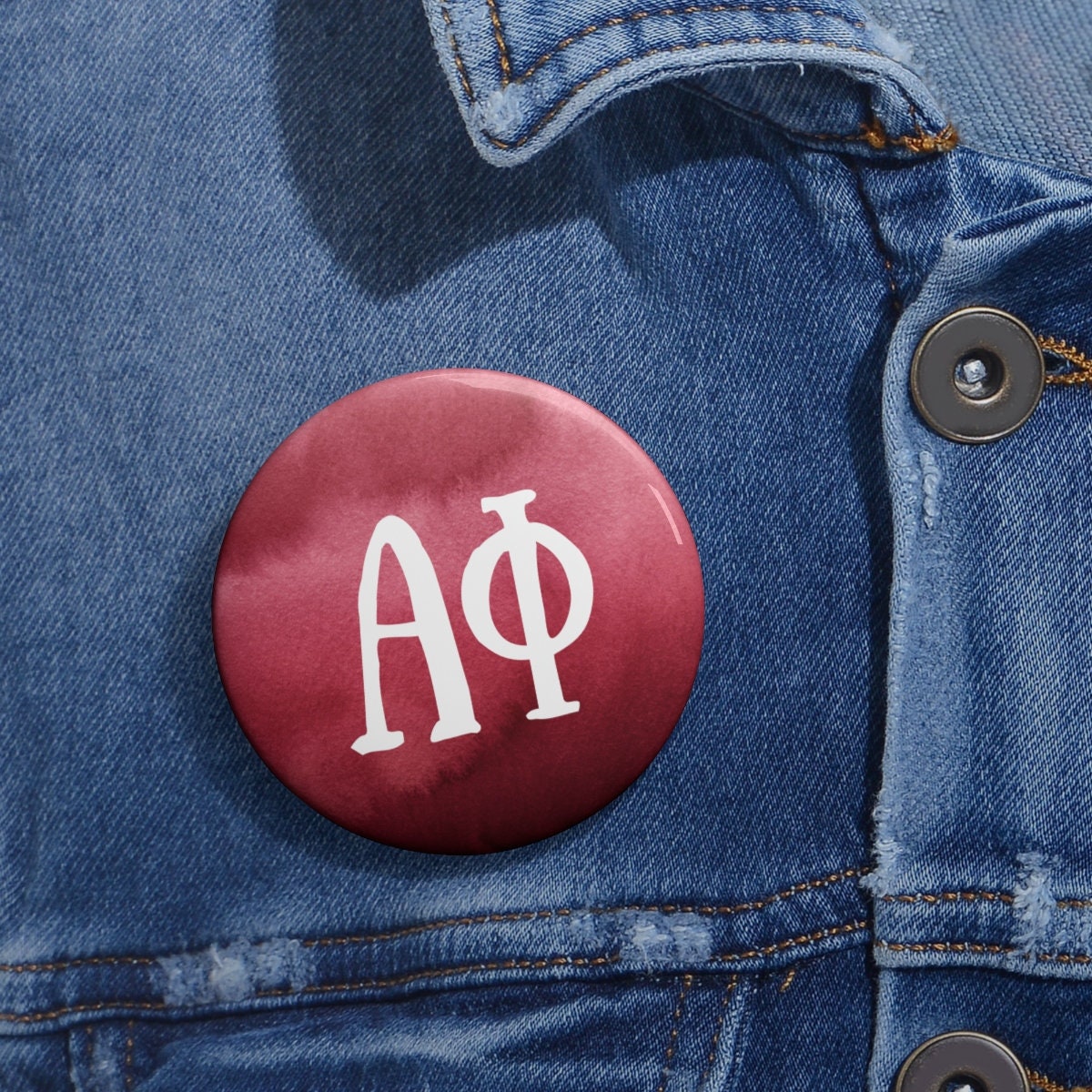 Alpha Phi Sorority Greek Letter Pin Buttons