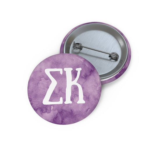 Sigma Kappa Sorority Greek Letter Pin Buttons