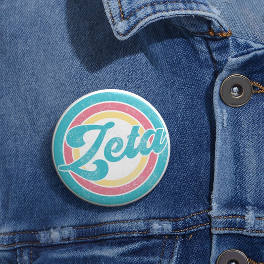 Zeta Tau Alpha Sorority Pin Buttons | Vintage Beach