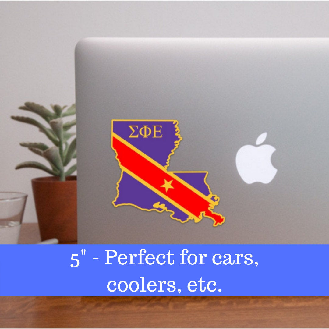 Custom Fraternity Stickers | Choose Your State | Official Licensed Product