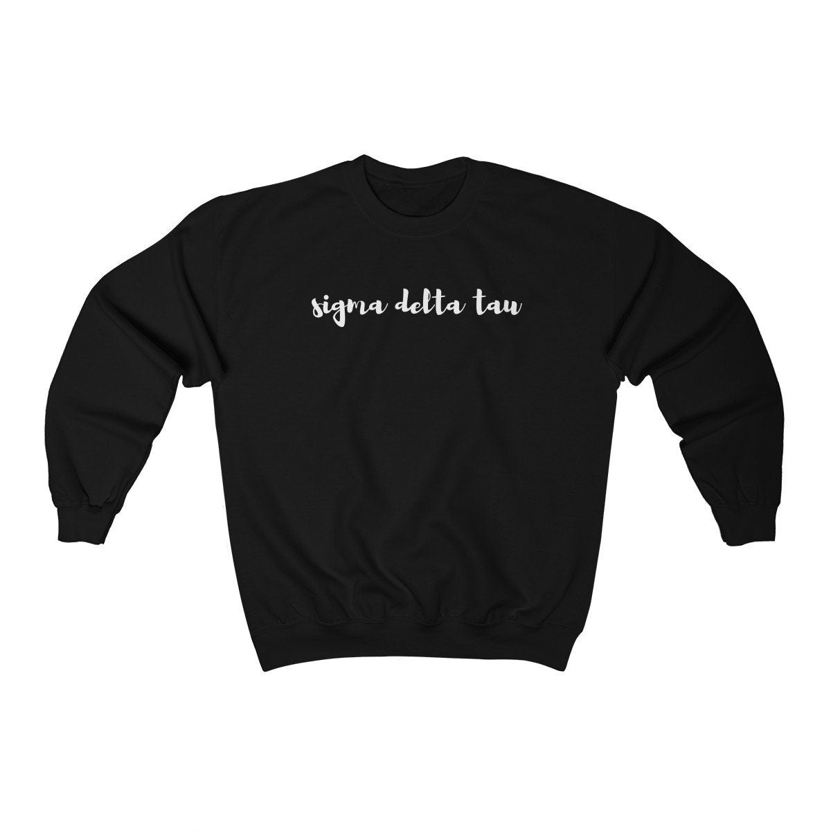 Sigma Delta Tau Sorority | Gildan 18000 Unisex Heavy Blend Crewneck Sweatshirt w/ Fleece Inside, big little, bid day, alumna, greek life