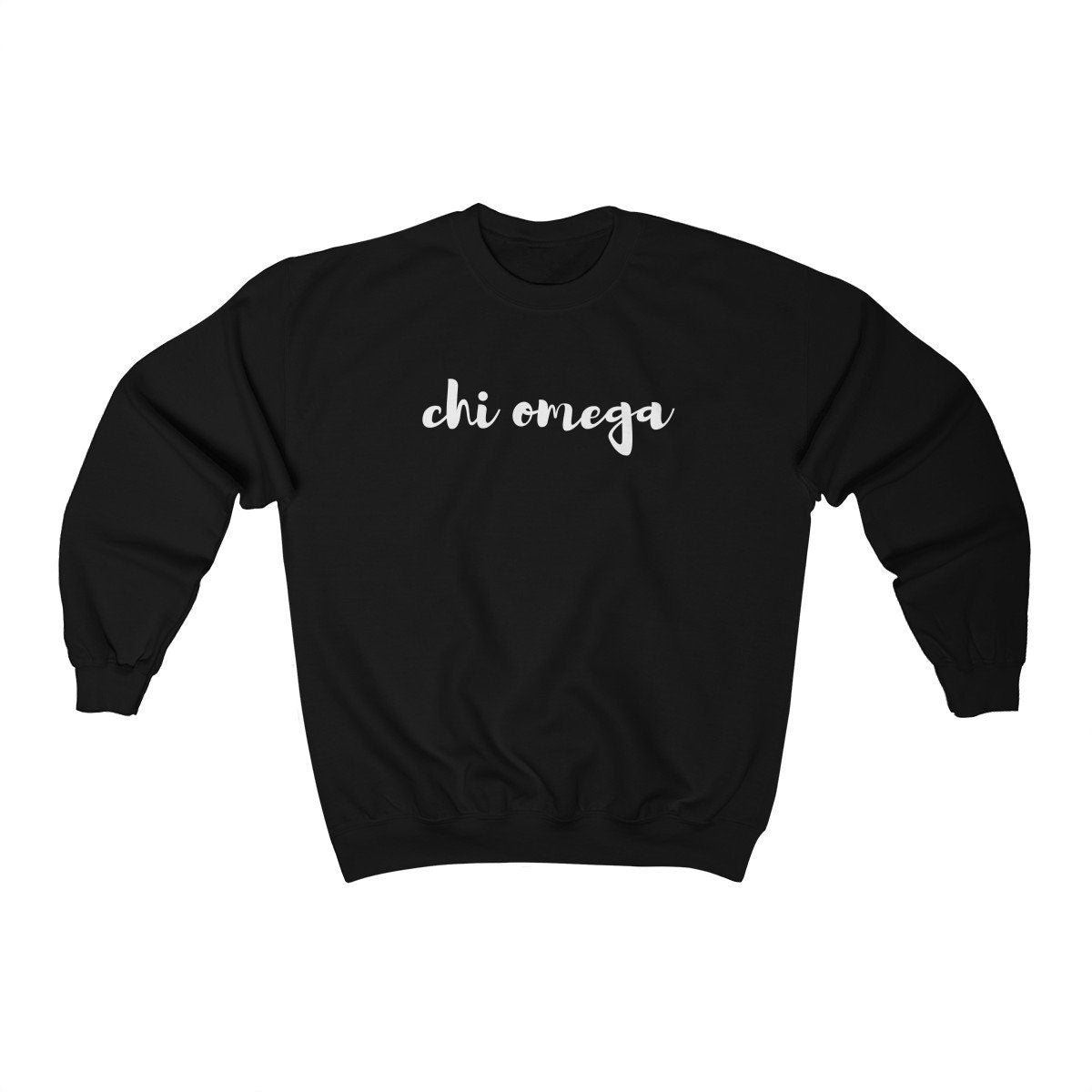 Chi Omega Sweatshirt | Chi O XO Sorority | Gildan Unisex Crewneck Sweatshirt w/ Fleece Inside