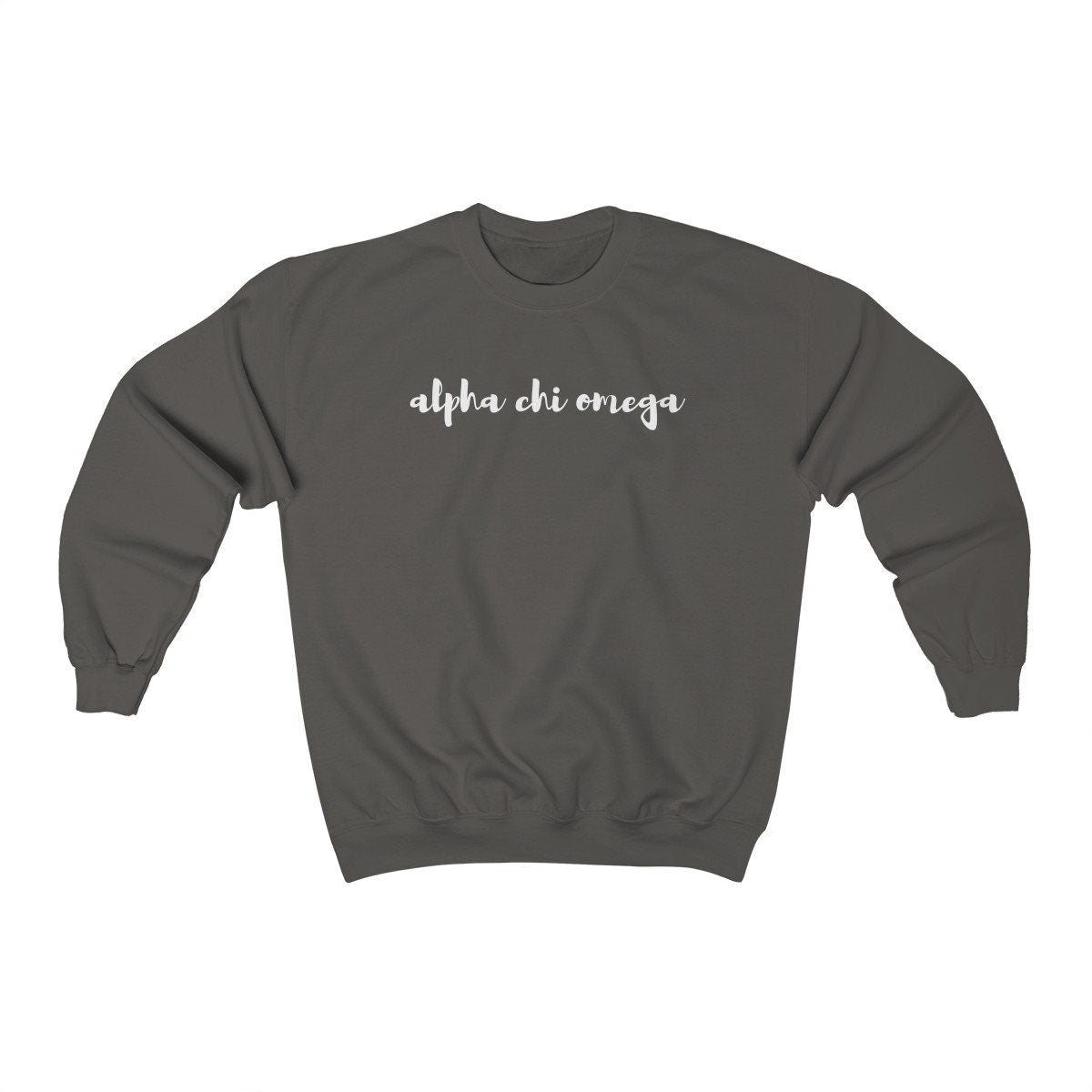 Alpha Chi Omega Sorority | Gildan 18000 Unisex Heavy Blend Crewneck Sweatshirt w/ Fleece Inside