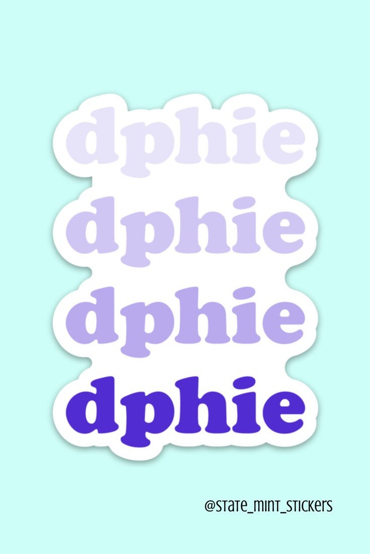 Delta Phi Epsilon Gradient Sorority Sticker |  waterproof, dishwasher safe, big little, bid day, basket, reveal, sister, for car, laptop