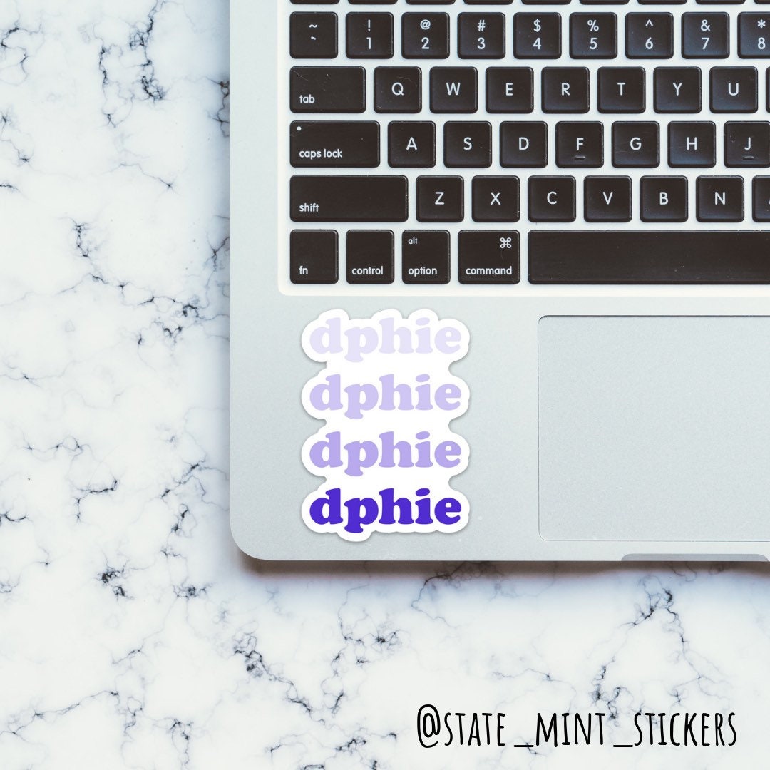 Delta Phi Epsilon Gradient Sorority Sticker |  waterproof, dishwasher safe, big little, bid day, basket, reveal, sister, for car, laptop
