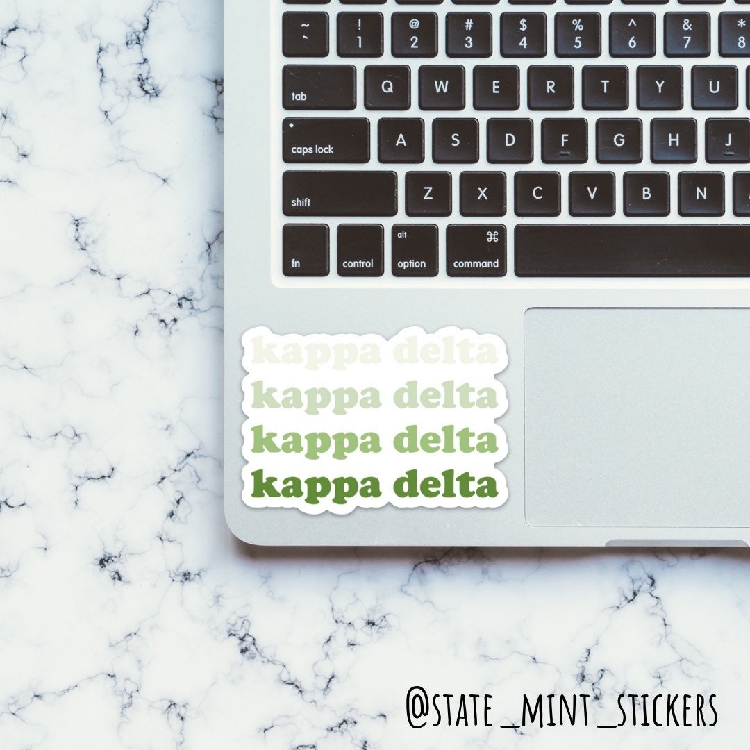 Kappa Delta Sorority Gradient Layers Sticker  / Decal |  for Car, Laptop, Mug, Cup, Cooler, Planner