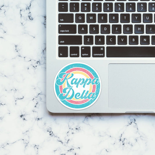 Kappa Delta Sorority Vintage Beach Sticker  | 3.5" Wide
