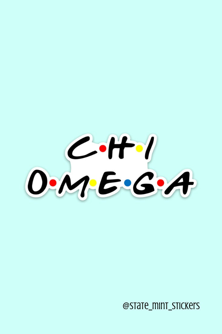 Chi Omega Sorority Stickers Bulk Order | PERFECT for BID DAY! Group / Bulk / Chapter Wide Sticker Order