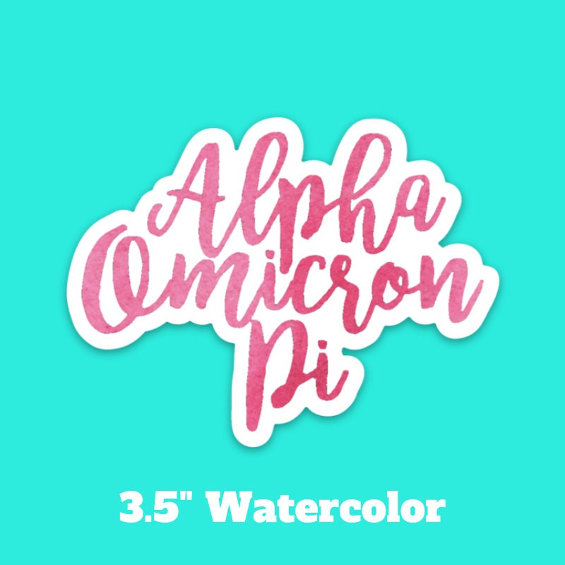 Alpha Omicron Pi Sorority Stickers Bulk Order | PERFECT for BID DAY! Group / Bulk / Chapter Wide Sticker Order