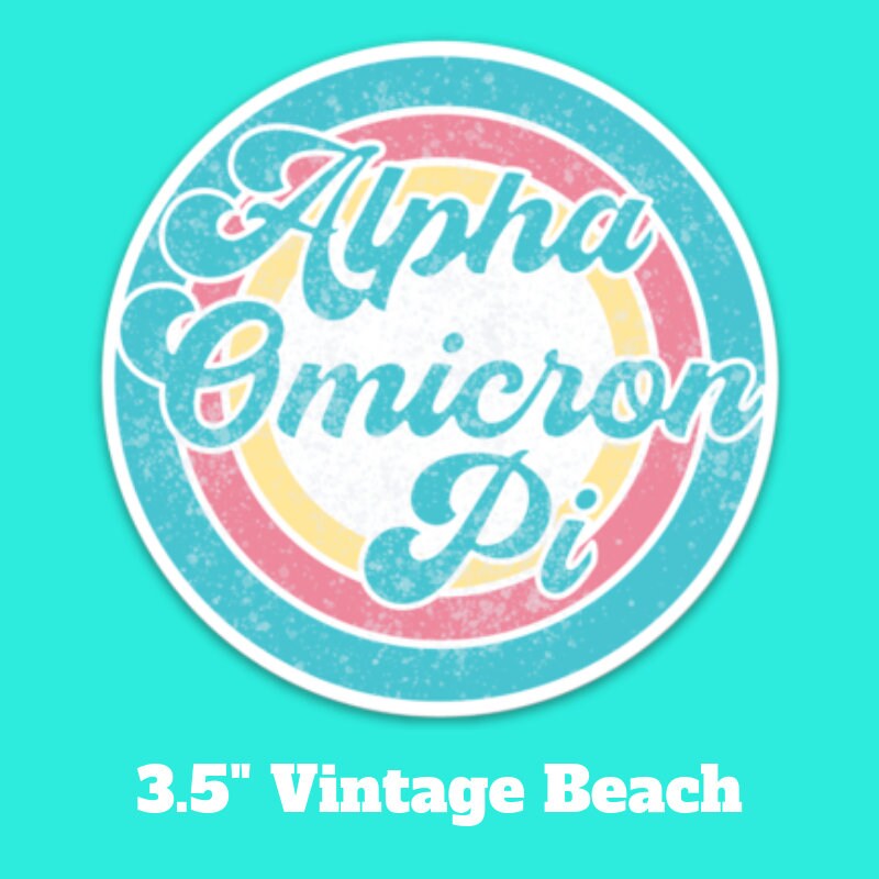 Alpha Omicron Pi Sorority Stickers Bulk Order | PERFECT for BID DAY! Group / Bulk / Chapter Wide Sticker Order