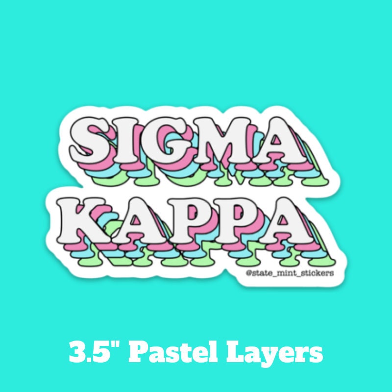 Sigma Kappa Sorority Stickers Bulk Order | PERFECT for BID DAY! Group / Bulk / Chapter Wide Sticker Order