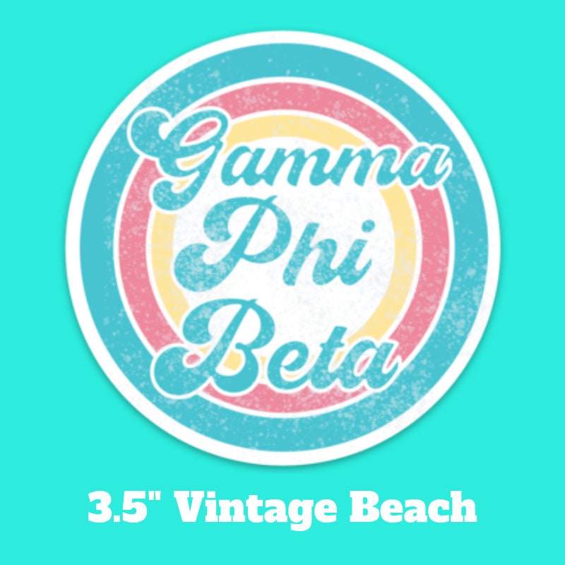 Gamma Phi Beta Sorority Stickers Bulk Order | PERFECT for BID DAY! Group / Bulk / Chapter Wide Sticker Order